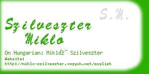 szilveszter miklo business card